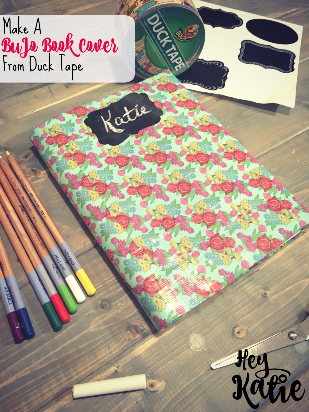 Make a BuJo Book Cover from Duck Tape