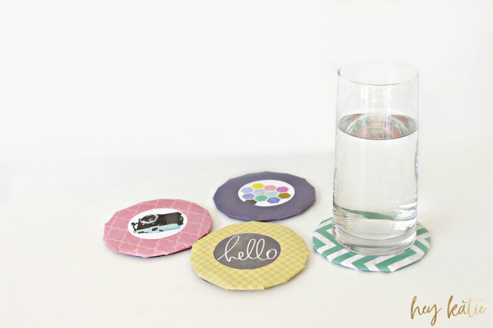 Cute and Kitschy DIY Cardboard Coasters 