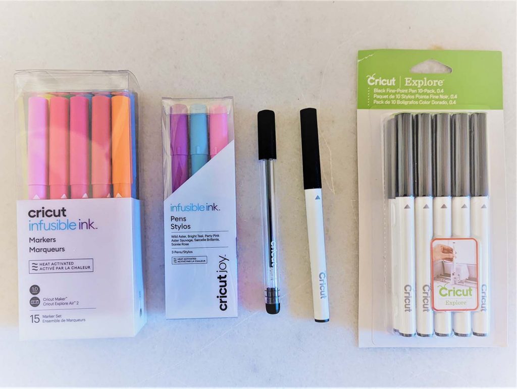 A variety of Cricut Pens