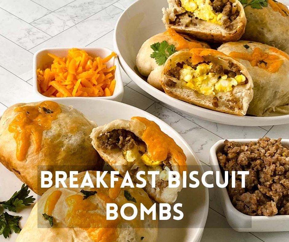 Sausage Egg and Cheese Breakfast Bombs